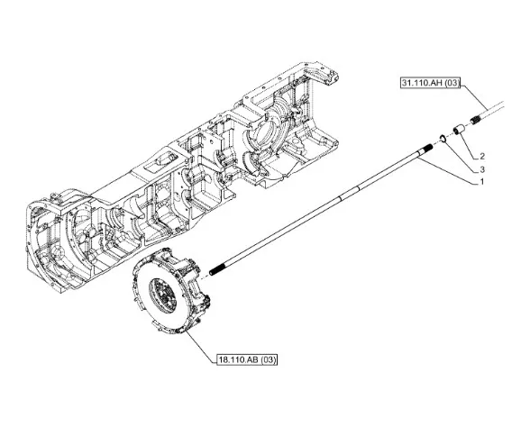 47471 - Шпонка шестерни валакорпуса (держателя дисков) муфты ВОМ TG/Mg.