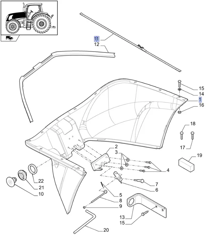 87636323 - Решетка радиатора нижн. T7